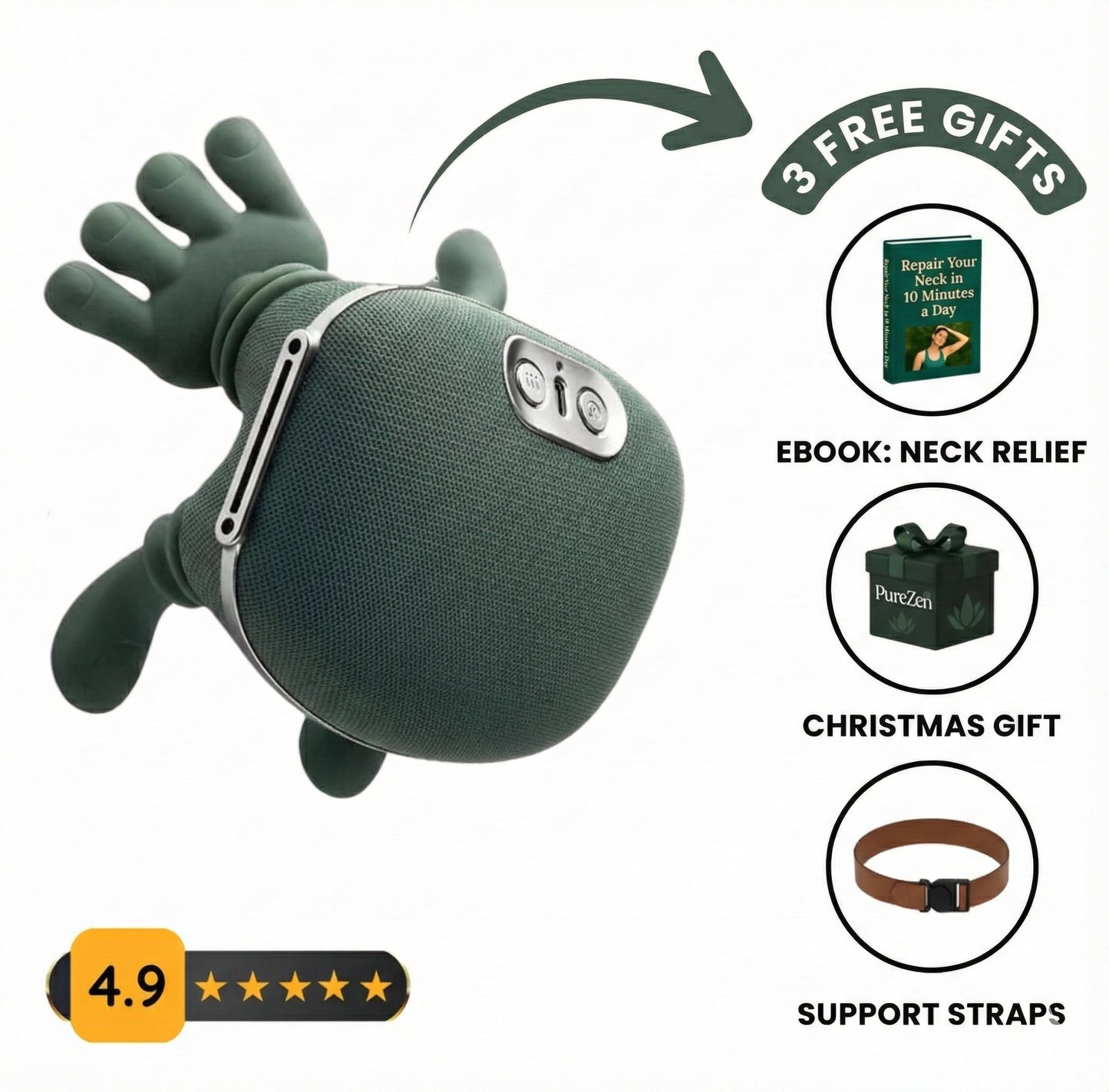 Portable Neck and Back Relaxing Massager